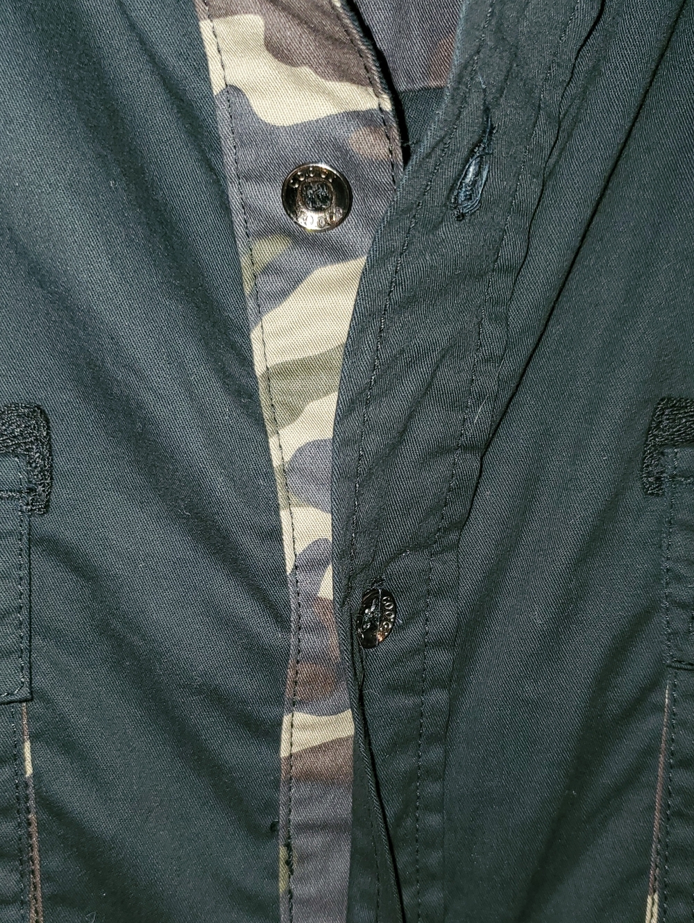 COOGI Australia Tactical Long Sleeve Button Up Utility Shirt In Black Size 3X - Picture 7 of 14